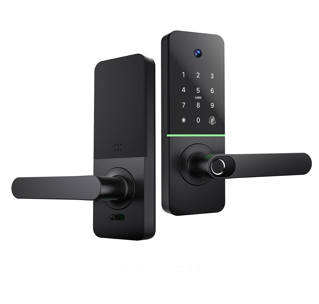 H92B-CAM-BLK Smart 5-IN-1 Lever Entrance with Camera - Black