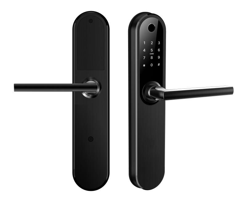 SL-H61B Smart 5-IN-1 Lever Mortise Lock - Black