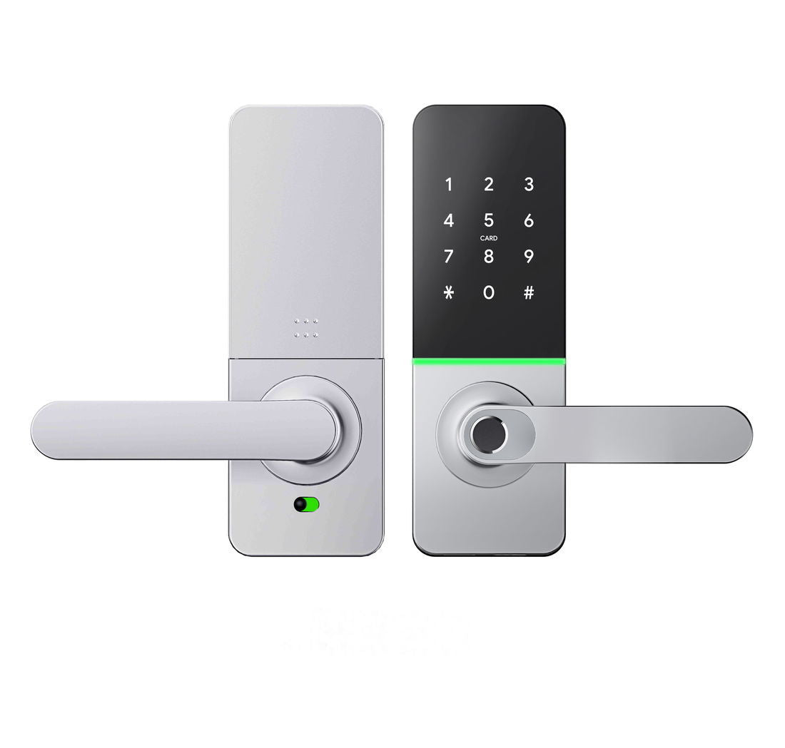 SL-H92B Smart 5-IN-1 Lever Entrance - Silver/Black